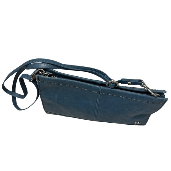 The Sak Iris Leather Demi Clutch Crosbody in Blue - Picture 3 of 13